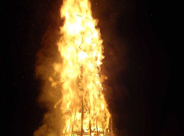 Traditionelles Funkenabbrennen in Bludenz