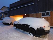 Gästeparkplatz vor der Wohnung